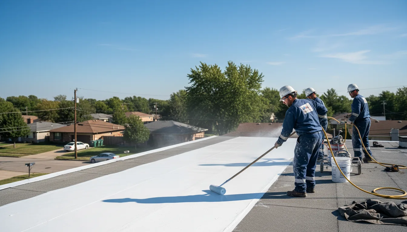 Commercial roof coating in Spring Valley, IL near me